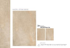 Baldosas de Porcelana Vitrificada para Exteriores, 20 mm de Grosor, 600x600 mm, Resistentes, Esmaltadas, Modernas, para Baño, Color Beige Piedra de Avellana - Product Image 3