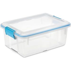 7.5 Qt <b>Stackable</b> <b>Storage</b> Bin with Latching Lid Clear PP Plastic <b>Container</b> for Basement Organization - Product Image 3