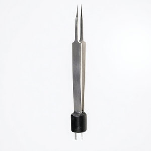 Pince bipolaire électrique en acier inoxydable pour bijoutier, non isolée, 11,4 cm avec pointes de 0,5 mm et 0,7 mm, instrument chirurgical - Product Image 1