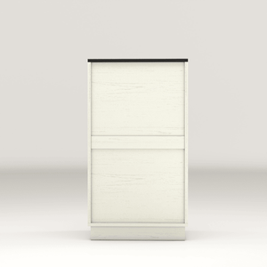 Cestino per rifiuti da 10 galloni con texture ondulata, mobiletto in legno con cassetto a scomparsa estraibile, per la raccolta differenziata e l'organizzazione della cucina - Product Image 2