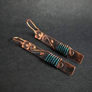 Modèle 1 haut de gamme, très vendu, bijoux de mode en cuivre et laiton écologiques, faits à la main, avec cristaux, pour les fêtes, design exclusif - Product Image 3