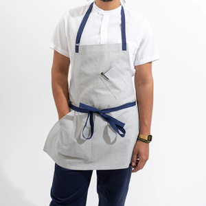 Delantal de Chef sin Mangas con 3 Bolsillos, Lona Impermeable para Cocina, Barista y Estilistas - Product Image 1