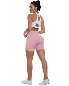 Scrunch Butt Shorts Workout Gym Shorts For Women Biker Shorts High Waisted Tummy Control Butt Lifting Running Sports Yoga <b>Booty</b> - Product Image 2