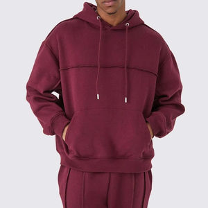 Custom Logo Active <b>Pullover</b> Cotton Polyester Pocket <b>Pullover</b> <b>Men</b> Tracksuit - Product Image 5
