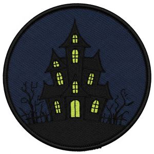 Parche Termoadhesivo Personalizado de Gato Negro con Ojos Verdes y Círculo Azul, Insignia Bordada de Gatito de Halloween, Aplique de Gatito Bordado a Máquina - Product Image 2
