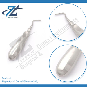Ascenseur dentaire apical droit-303 | Nouveaux ascenseurs Med Instruments avec poignée en acier inoxydable Ensemble de 03 instruments dentaires - Product Image 4