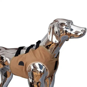Gilet de chasse anti-coupure pour chien, vente en gros d'usine, gilet de dressage et de chasse réfléchissant orange pour chien avec sac - Product Image 4