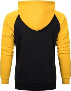 Sweat à capuche décontracté surdimensionné en molleton crocheté 100 % coton de haute qualité pour homme, avec impression en relief de lettres, collection automne - Product Image 2