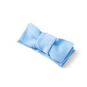 Bandeau en coton bleu clair avec nœud pour enfants, style décontracté et simple, 110 cm, bonne élasticité, écologique, pour mariage et baby shower - Product Image 1