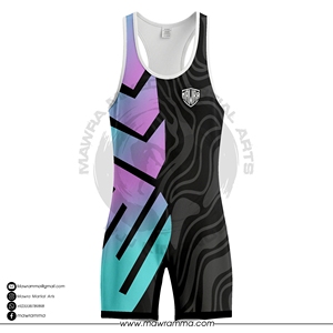 Traje de Lucha Libre para Hombre Mawra de Alta Calidad, Sublimado, Ligero, Transpirable, para Deportes de Contacto - Product Image 5