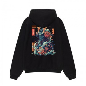 เสื้อฮู้ดดี้พิมพ์ลาย DTF สำหรับผู้ชาย ผ้าคอตตอนผสมขนแกะคุณภาพพรีเมียม สวมหัวแบบพูลโอเวอร์ รับผลิตแบบ OEM ODM พร้อมสกรีนโลโก้ตามสั่ง ขายส่งเสื้อผ้าสตรีทแวร์ H - Product Image 1