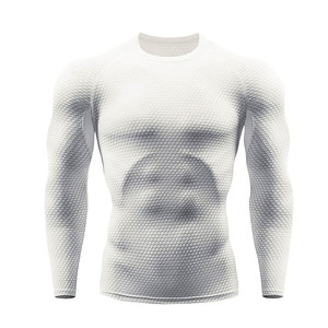 Camiseta de Compresión para Hombre 2026, Corte Ajustado, Diseño Ligero y Elástico con Impresión Digital, Nueva Moda - Product Image 4