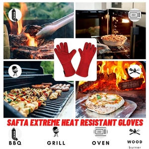 Gants de soudage en cuir de vachette de haute qualité, résistants à la chaleur et aux étincelles, pour travaux lourds, lutte contre les incendies, construction, soudeurs - Product Image 5