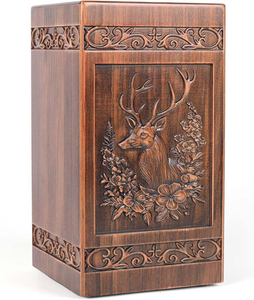 Urnes funéraires en bois pour adultes, urnes de crémation artisanales en bois poli, urnes funéraires à bas prix - Product Image 4