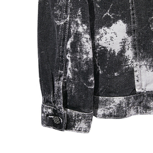 Chaqueta de mezclilla personalizada para mujer, estilo urbano, con botones, lavado ligero, estilo dulce de otoño, manga larga, chaqueta de mezclilla gruesa - Product Image 4