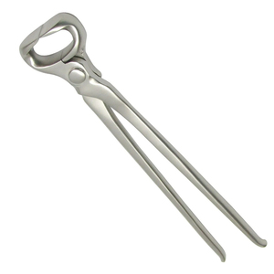 Pince à sabots professionnelle de 14 pouces en acier inoxydable poli, légère et de haute qualité, pour fermeurs - Product Image 2
