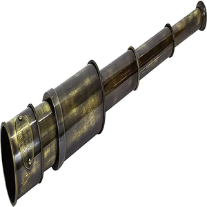 Télescopes Spyglass en laiton de Londres Vintage, article cadeau marin nautique, support en bois, jumelles télescope RJ Handicraft Store - Product Image 6