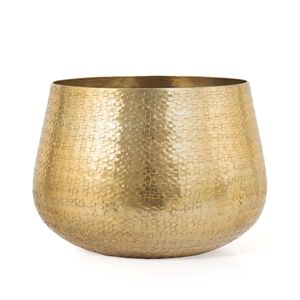 Modern Gold Round Metal <b>Vase</b> Hammered Brass Planter Pot Nordic Style Decorative Table Flower <b>Vase</b> for Interior Design Decor - Product Image 1