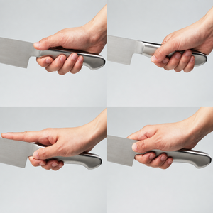 Couteau de chef artisanal en acier inoxydable avec lame en acier inoxydable et manche en acier inoxydable, avec étui en cuir, couteau d'extérieur - Product Image 2
