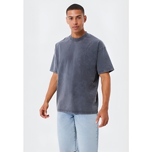 T-shirt en coton oversize tendance, streetwear décontracté, été, tissu respirant et doux, unisexe, style urbain, qualité supérieure, coupe ajustée - Product Image 1