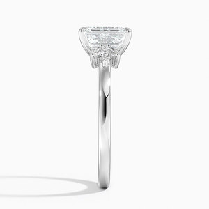 BOJ <b>Ring</b> 0148 <b>Emerald</b> Cut 925 <b>Silver</b> Marquise Cluster Prong Setting Solitaire Diamond <b>Ring</b> 2ct D Color VVS1 Moissanite GRA Sale - Product Image 3