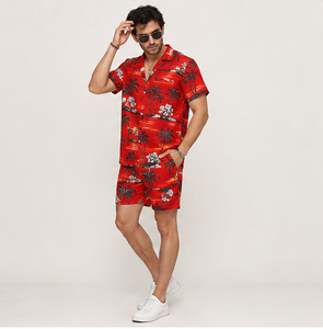 Camisas Hawaianas Florales para Hombre, Personalizadas con Sublimación Completa, Estampadas, con Botones, Manga Corta, Tropicales, Casuales, de Verano - Product Image 1