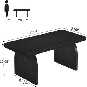 Farmhouse-Style Coffee <b>Table</b> for Living Room Central <b>Sofa</b> <b>Table</b> - Product Image 6