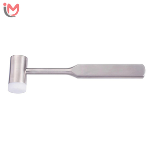 Marteau à os dentaire de qualité supérieure en acier inoxydable, instrument chirurgical orthopédique avec têtes interchangeables en nylon et en acier - Product Image 2