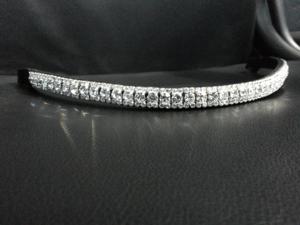 Premium Quality Multi-Crystals Leather Brow Band New Condition for <b>Horse</b> <b>Stable</b> - Product Image 3