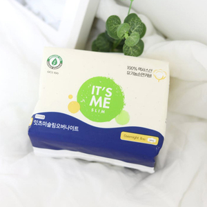 [Its Me] Slim Super Long 6P Servilleta sanitaria Transpirable Orgánico 100% Texas Algodón Almohadilla menstrual de absorción rápida - Product Image 1