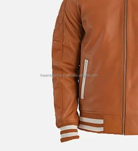 Última moda de corte regular chaqueta de moda de cuero genuino para los hombres de calidad superior de diseño de calidad superior chaqueta de moda de cuero para los hombres - Product Image 2