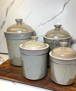 Elegant Minimalist <b>Storage</b> Canister Airtight Lid Moisture Seal Smooth Finish Durable <b>Kitchen</b> Counter Organizer Container - Product Image 3