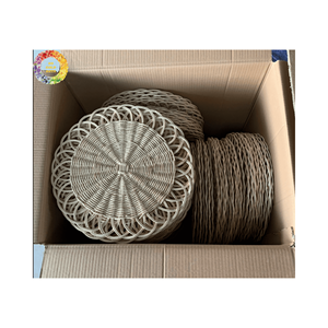 Beautiful Woven Rattan <b>Placemat</b> Charger Handwoven Made in Vietnam with high quality and competitive price - Product Image 4
