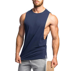 Débardeur stringer personnalisé pour hommes, vente en gros, sans manches, pour musculation, entraînement en salle de sport, fitness, athlétisme - Product Image 4