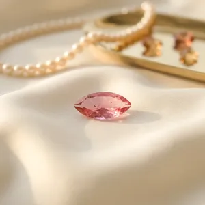 Turmalina Rosa Natural, Corte Marquesa, Gema Suelta para Joyería, 10.04 Ct, 11 Piezas, Certificada por Terceros, Sin Calentar, con Juego de Color - Product Image 2