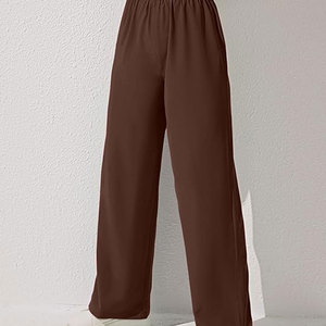 Custom Made New Arrival Solid Plain Colors Trendy <b>Women</b> <b>Trousers</b> 2026 Fashion <b>Women</b> <b>Trousers</b> - Product Image 4