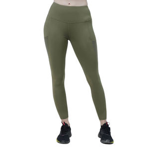 Leggings Deportivos de Cintura Alta para Mujer con Logotipo Personalizado, Pantalones de Yoga de Secado Rápido, Elásticos, Antibacterianos, de Spandex/Nailon - Product Image 6