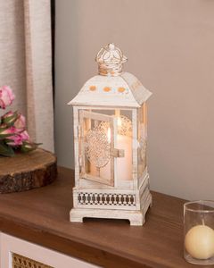 Portavelas de Vidrio de Lujo con Vela de Cera Premium y Marco Metálico, Decoración para el Hogar, Hotel, Bodas, Fiestas, Decoración de Mesa Navideña - Product Image 3