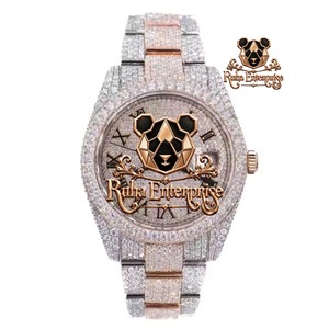 Custom Cced Out Luxury <b>Square</b> Diamond <b>Watch</b> Stainless Steel Band Analog Quartz <b>Men's</b> Timepiece <b>Watch</b> <b>for</b> <b>Mens</b> - Product Image 1