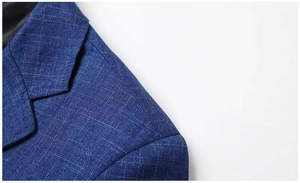 Veste de costume homme respirante de qualité supérieure, style actuel, simple boutonnage, en polyester et coton, disponible sur commande - Product Image 4