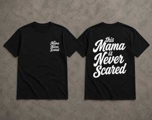 Camiseta de Punto con Diseño Gráfico Personalizado para Mamá, Cuello Redondo, Manga Corta, Corte Holgado, Estampado Inspirador, Regalo Casual para el Día de la Madre - Product Image 1