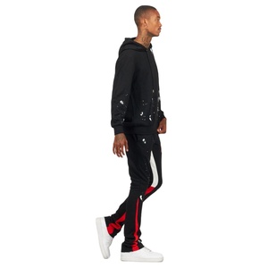 Conjunto Deportivo de Alta Calidad con Pantalones Acampanados, 100% Algodón, Personalizable con Logotipo e Impresión, Conjuntos Deportivos con Pantalones Acampanados para Hombre - Product Image 3