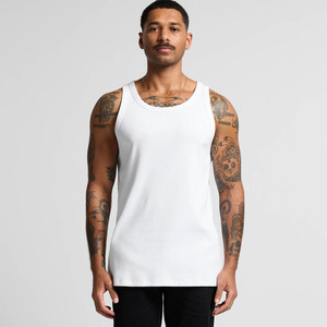 Débardeur Homme Grande Taille Pas Cher en Tissu Tricoté avec Boutons, Respirant, Écologique, Vente en Gros, Sans Manches, 100% Coton - Product Image 2