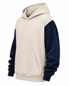Sweat-shirt surdimensionné personnalisé pour homme, 360g, 100% coton molletonné, lourd, uni, avec poche avant, streetwear, écologique, respirant, séchage rapide, ODM - Product Image 3
