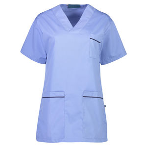 Venta al por mayor de lujo Unisex verano blanco poli algodón Hospital Scrubs personalizable ropa protectora para médicos Hospital uniformes - Product Image 1