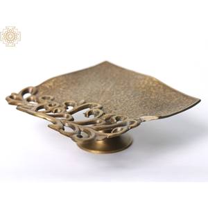 Petit plateau de service design en laiton fait à la main de 5 pouces - Product Image 1