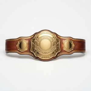 Ceinture de championnat haut de gamme personnalisée pour sports de combat, lutte, boxe, avec plaques métalliques et sangle en cuir, récompense de compétition - Product Image 3