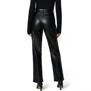 Pantalon en cuir pour femme, prix bas, couleur attrayante, longueur intégrale, vêtements d'extérieur - Product Image 4