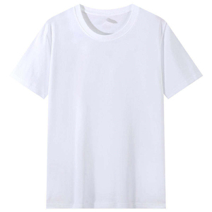 Men's <b>Black</b> Short Sleeve O-Neck <b>T</b>-<b>Shirt</b> 100% Cotton Regular Fit Casual Jersey Knitted Solid Color <b>Plain</b> Dyed - Product Image 2