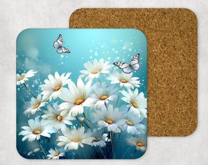 Printed Wood Bamboo <b>Coasters</b> Set for Drink Wood <b>Coasters</b> with <b>Cork</b> for Coffee Tea From Indian Manufacture - Product Image 2